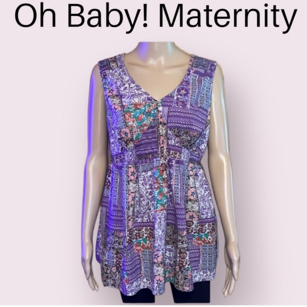 HOST PICK:  Oh Baby by Motherhood Maternity Cotton Top XL